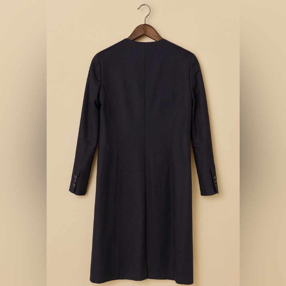 Smythe Navy Longline Blazer Coat - Picture 4 of 7